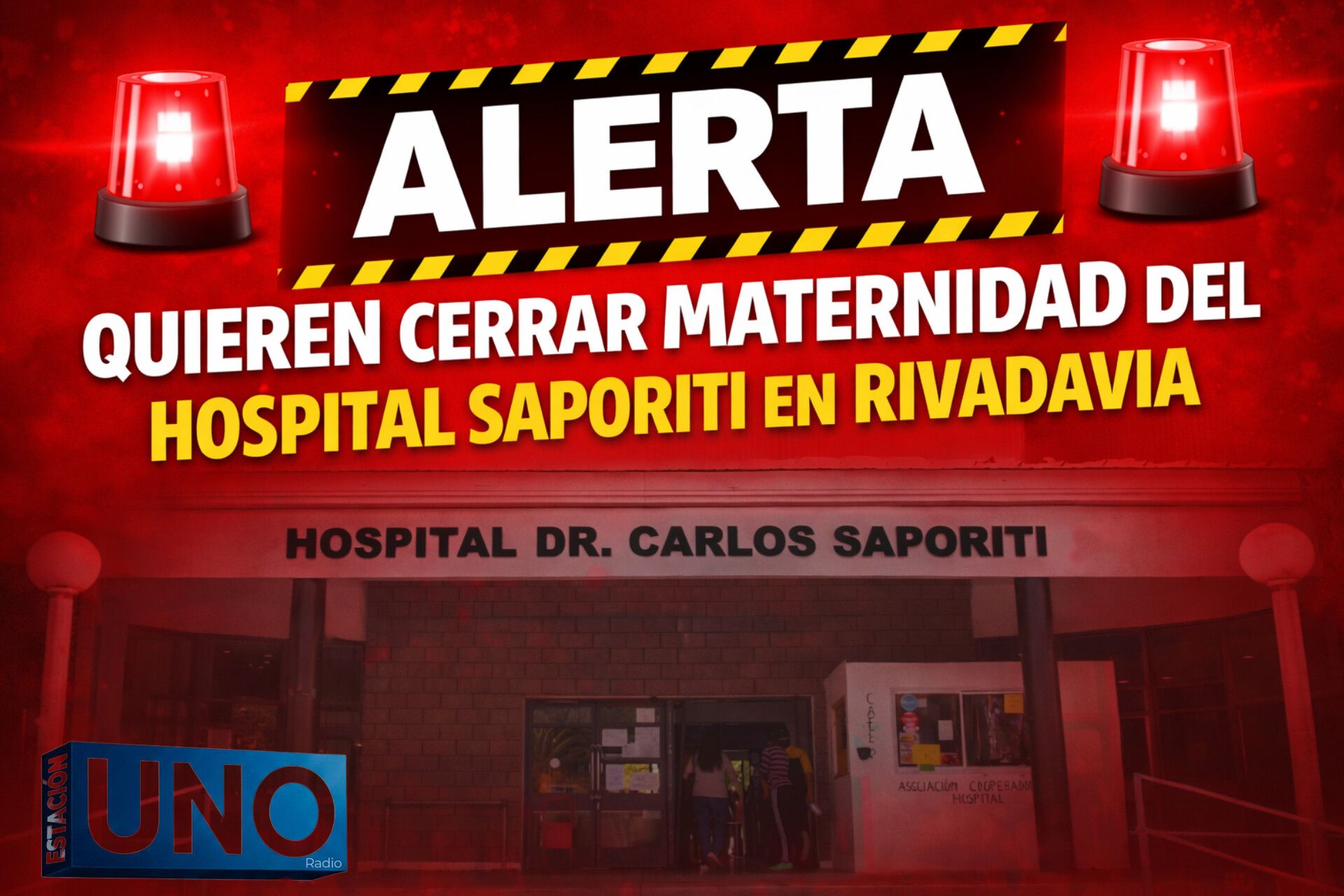 🔴 RIVADAVIA | CIERRAN MATERNIDAD DEL HOSPITAL SAPORITI