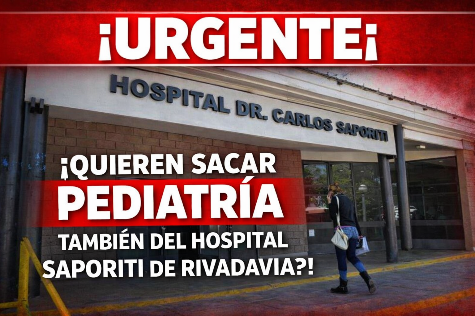 🔴 ¡Alerta por el servicio de pediatría del Hospital Saporiti!